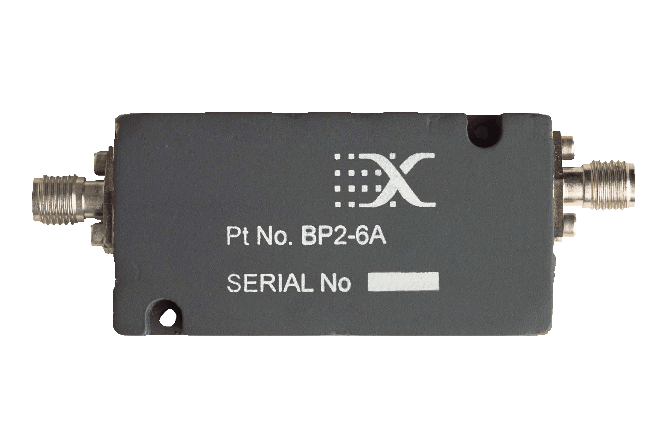 broadband rf bandpass filter passband 2 to 6 GHz input DC to 18 GHz