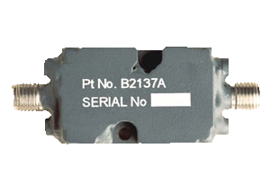Broadband RF Band Pass Filter Product passband 21 - 37 GHz input DC - 55 GHz plexsa