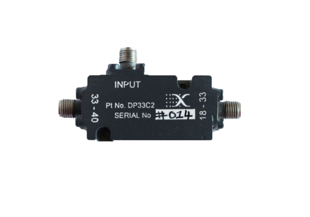Broadband RF Diplexer Product channels 18 to 33 to 40 GHz input DC to 40 GHz plexsa
