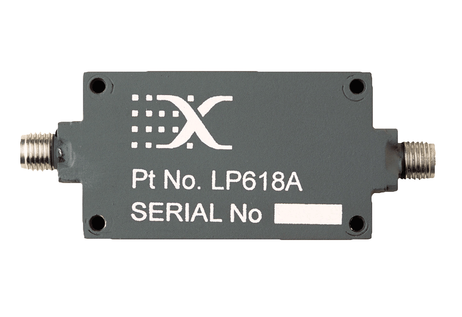 Broadband RF Lowpass Filter Product passband 1 - 6 GHz input 1 - 18 GHz plexsa