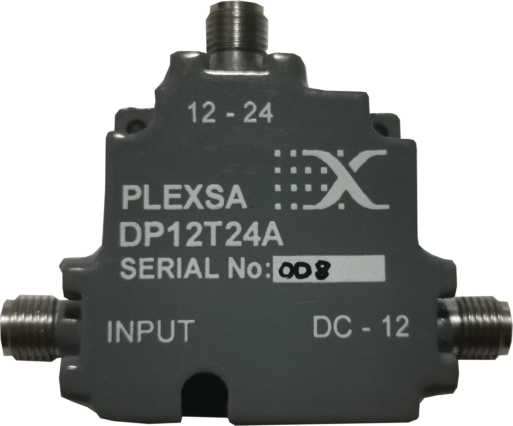 broadband rf diplexer product channels 1 to 12 to 24 GHz passband insertion loss less than 1 dB plexsa